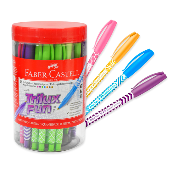 Pluma Trilux Fun Faber Castell 10 Colores Y05264