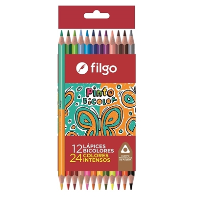 Imagen de color Filgo resina pinto bicolor - estuche 12 surtido