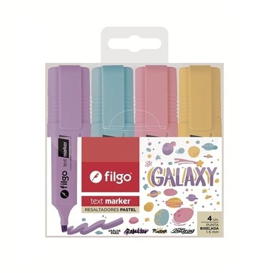 Imagen de Filgo resaltador text marker - estuche 4 Galaxy