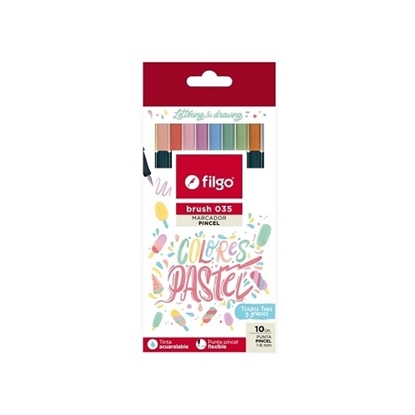 Imagen de marcador Filgo brush pen 035 - estuche 10 pastel