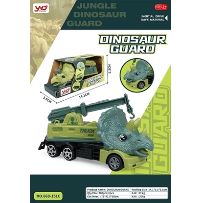 Imagen de Camión grúa dinosaurio a fricción         669-151c/288