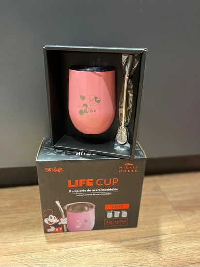 Imagen de Life cup mate con bombilla mickey