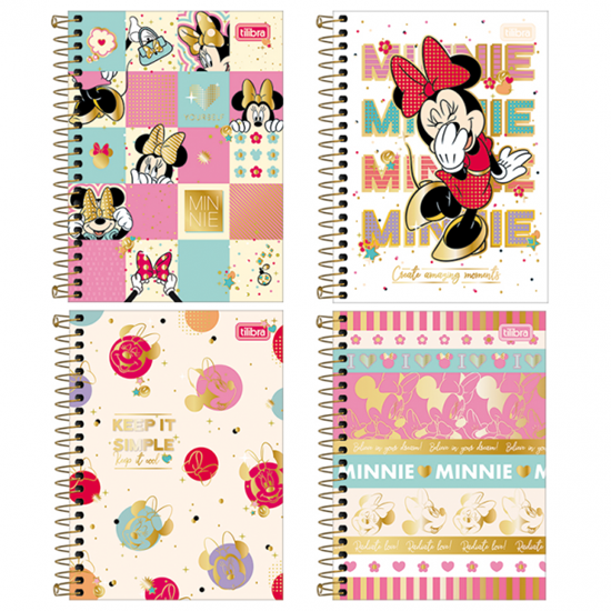 Imagen de Cuaderno tilibra 80h minnie mouse t/d rayado c/espiral