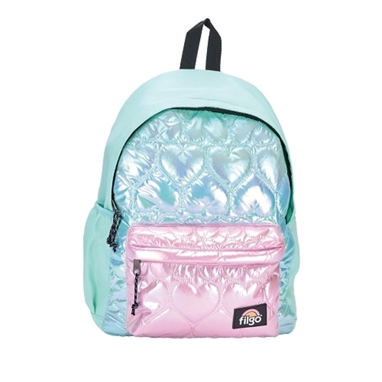 Imagen de Mochila filgo keiway  aesthetic 17´´ /metalaseado verde agua