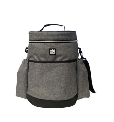 Imagen de Bolso térmico con parlante big life 35 x 22 x 24 gris