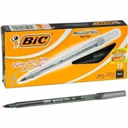 Imagen de Bic boligrafo round stic NEGRO 12 unidadeS