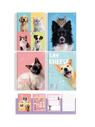 Imagen de Cuaderno a5 Animativa 80 hojas my pets con espiral t/dura