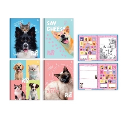 Imagen de Cuaderno a5 Animativa  80 hojas my pets cosido t/dura