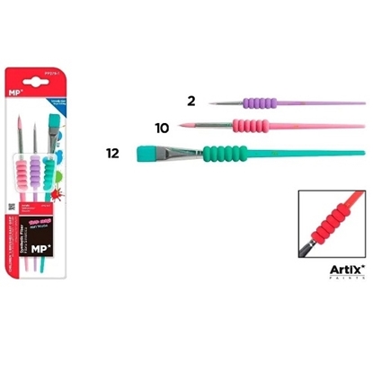 Imagen de Pincel infantil main paper facil agarre blister 3 un.   PP279-1
